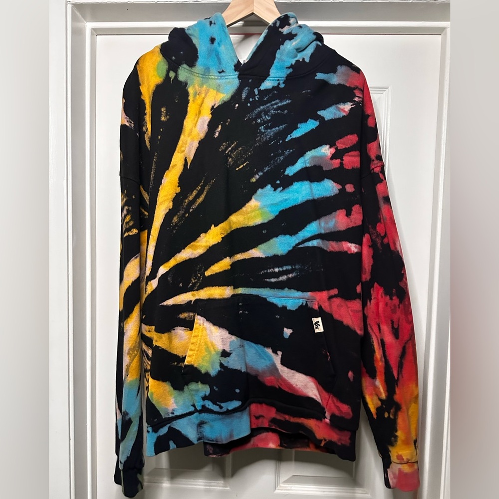 YoungLA never get up hoodie tie-dye